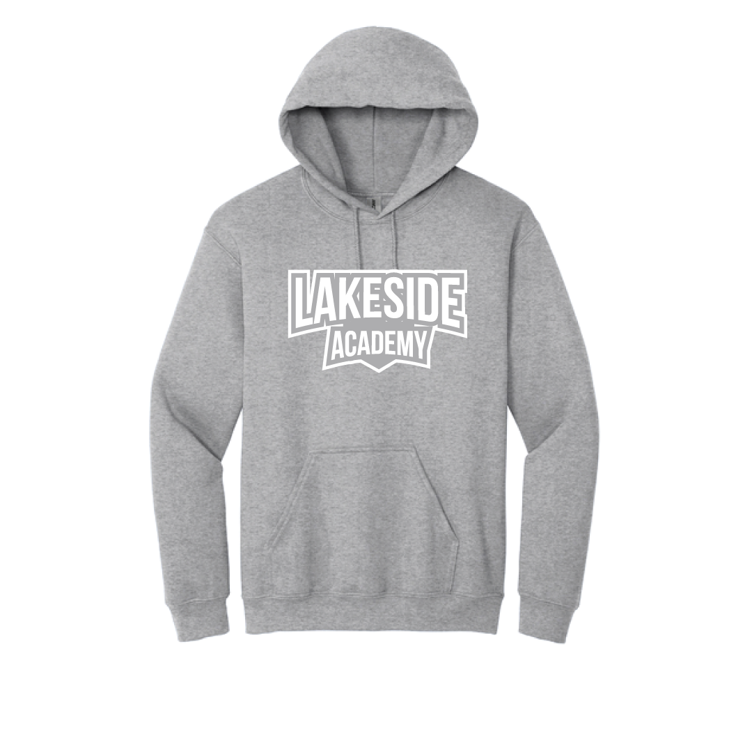Stacked Lakeside Academy Youth Heavy Blend™ Hooded Sweatshirt
