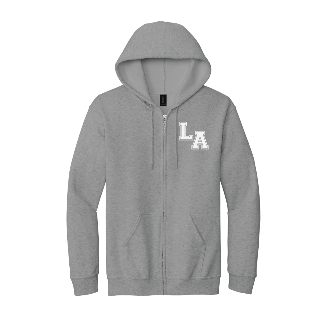 "LA" Heavy Blend Full-Zip Hooded Sweatshirt
