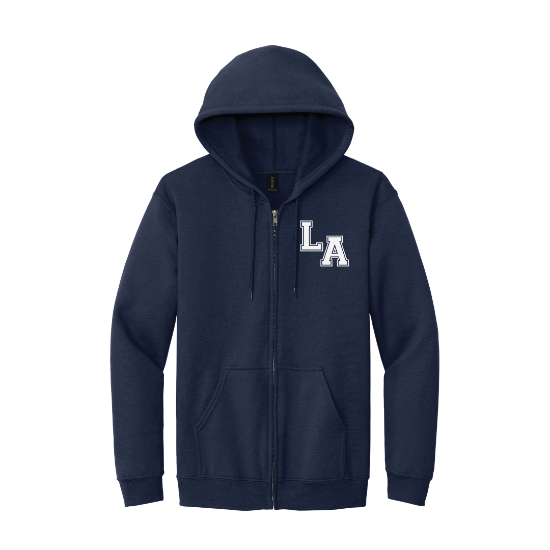 "LA" Heavy Blend Full-Zip Hooded Sweatshirt