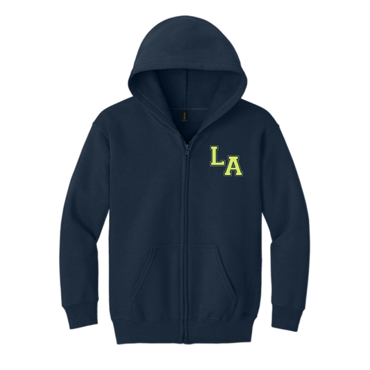 "LA" Heavy Blend Full-Zip Hooded Sweatshirt